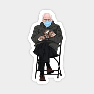 Bernie Sanders Inauguration Day Mittens Magnet