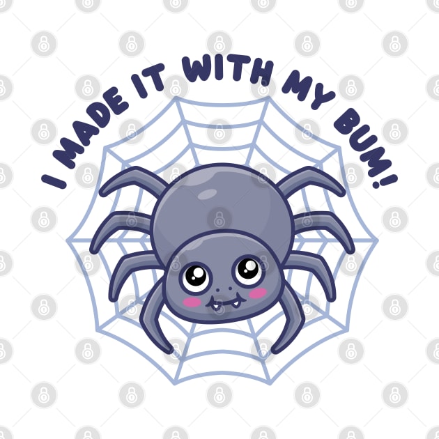 Cute spider - I made it with my bum! (on light colors) by Messy Nessie