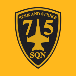 Australian F/A-18 Hornet 75th Sqn (Front & Back logo) T-Shirt