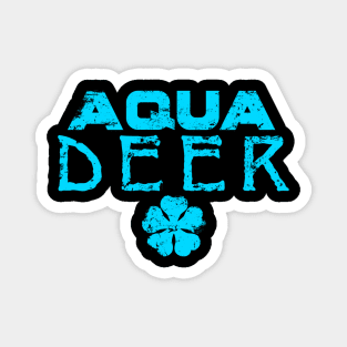 Aqua Deer - Back Print Magnet