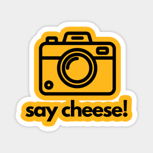 Say cheese! A photography design Magnet