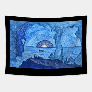 Blue Grotto, Capri, Italy 1880 Lawrence W. Ladd Tapestry