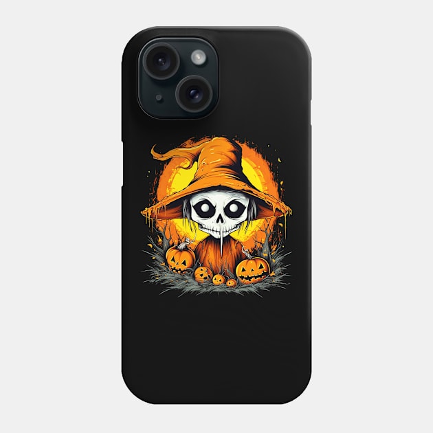 Eerie Halloween Ghoul Art - Spooky Season Delight Phone Case by Captain Peter Designs