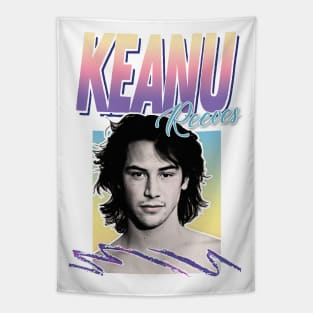 Keanu Reeves 90s Styled Aesthetic Design Tapestry