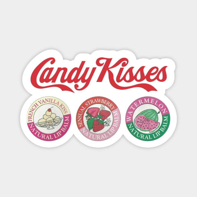 90s Retro Candy Kisses Magnet by ShinyPlasticRainbow