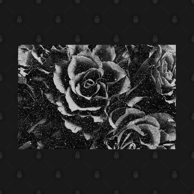 black and white face mask monochrome floral roses flowers pattern vintage mask by designsbyxarah