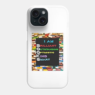 I Am BOOKS: Unique Gifts for Book Lovers & Book Club Members Phone Case