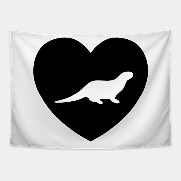 Otter Love | I Heart... Tapestry by gillianembers