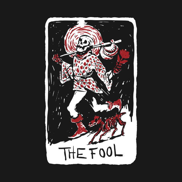 The Fool Skeleton Tarot Card by star trek fanart and more