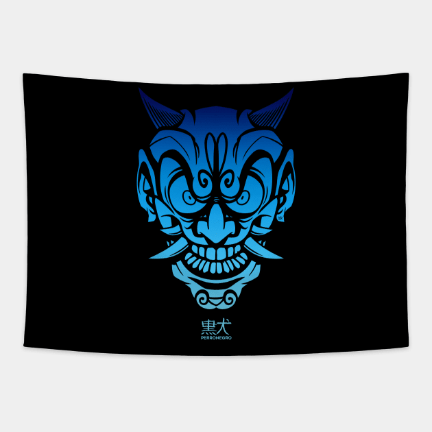 Blue Hanya Tapestry by CsrJara / Perronegro Clothing