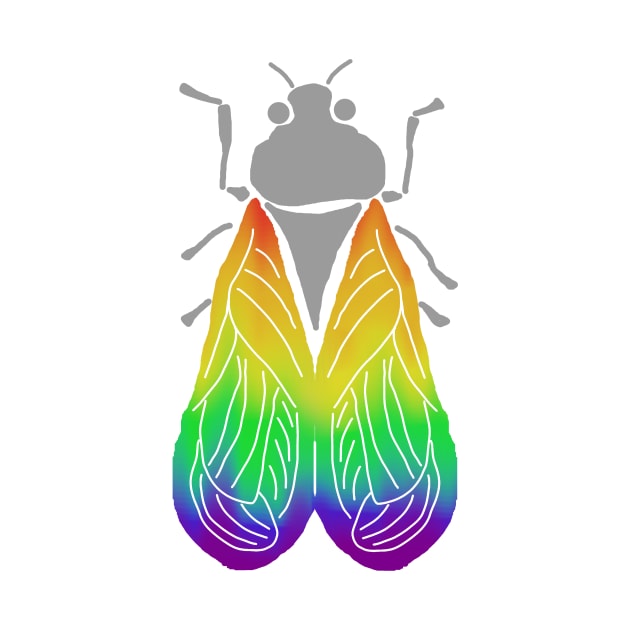 Rainbow-Winged Cicada by LochNestFarm