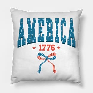 America 1776 independence day 4th of July retro Pillow