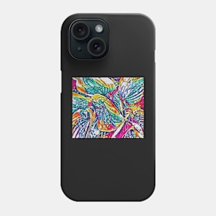 Rainbow inspired hosta print Phone Case