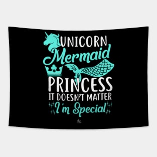 Unicorn mermaid princess gift- Tapestry