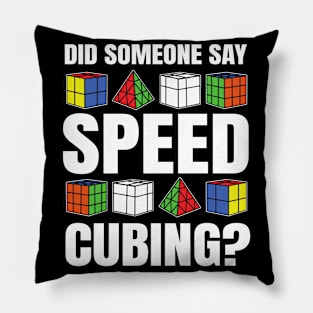 Speed Cubing Speed cuber Speedsolving Pillow