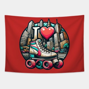 Roller Skating Tapestry