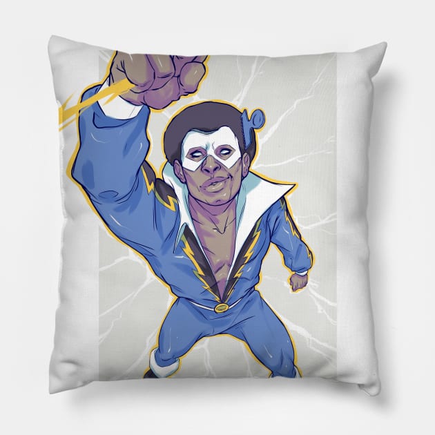 [dracotober 20] Black Lightning Pillow by dracoimagem