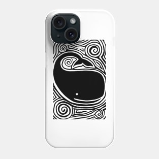 Whale Black Phone Case