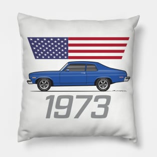 Blue 1973 Pillow