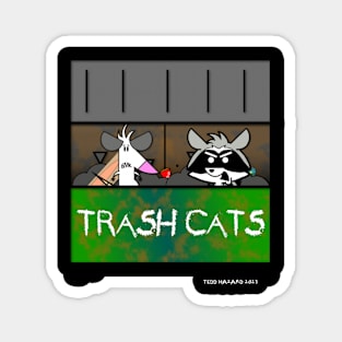 Trash Cats Dumpster Shirt Magnet