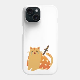 Demon Slayer Cat “Zenitsu“ Design | Cat Lover Gifts | Kawaii Handmade Illustration | By Atelier Serakara Phone Case