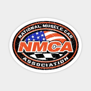 NMCA - National Muscle car Association - distressed burnout print Magnet
