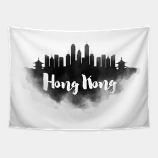 Hong Kong watercolor Tapestry