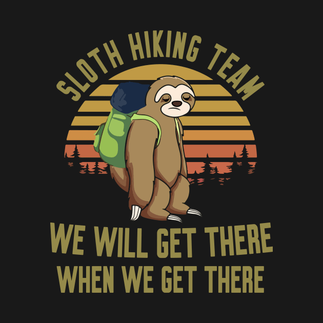 Sloth Hiking Team by Work Memes