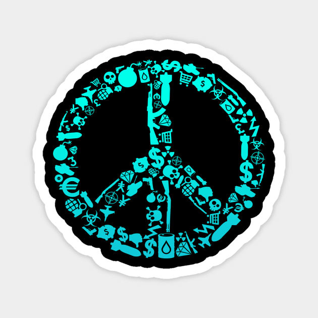 War Is Peace Magnet by LookOutBelow