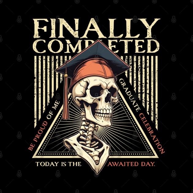 Graduation skull: "finally, completed" by imageknockout