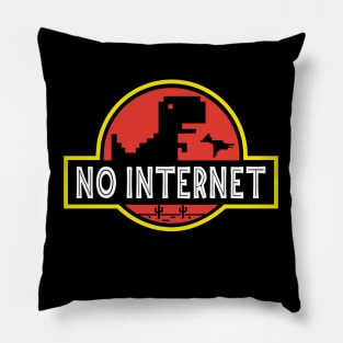 No Internet Dino Pillow