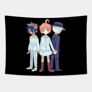 Cute Trio The Promised Neverland Tapestry