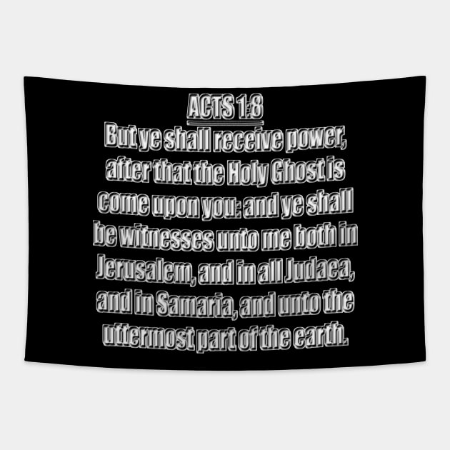 Acts 1:8 KJV Tapestry by Holy Bible Verses