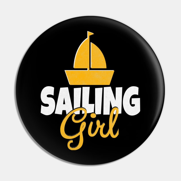 Sailing Girl Pin by Teesson