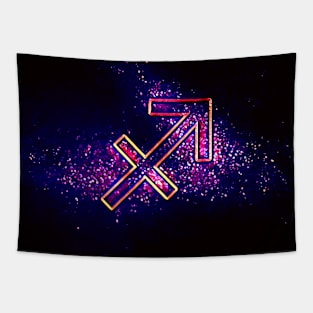 Sagittarius (Retro Sagittarius Zodiac) Tapestry