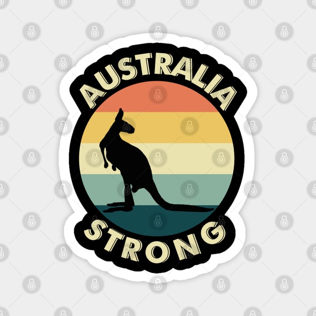 Australia Strong Kangaroo Retro Graphic T-Shirt Australia Strong Kangaroo Retro Graphic T-Shirt