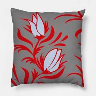 Red flowers Pillow