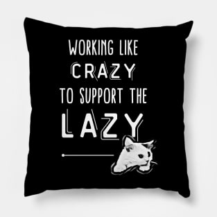 working like crazy to support the lazy Pillow