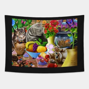 Curious Kittens Tapestry