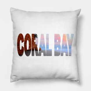 CORAL BAY - Beach Western Australia Sunrise Moon Pillow