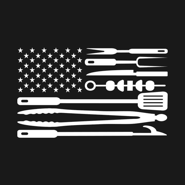 BBQ US Flag Barbecue by BK55