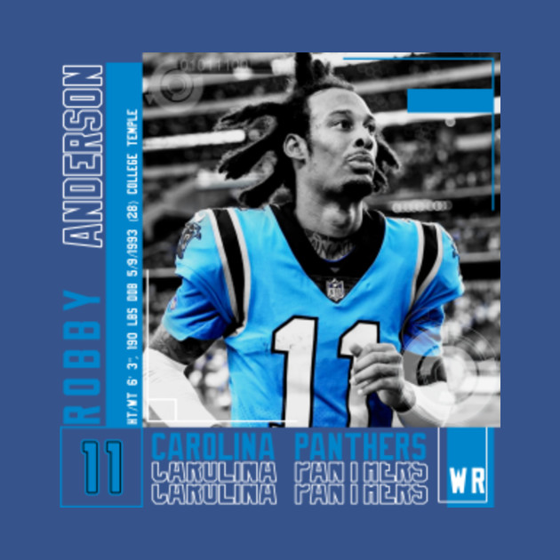 Robby Anderson Football Edit Tapestries Panthers - Robby Anderson - T-Shirt