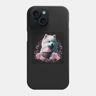 Samoyed Cupcake Phone Case