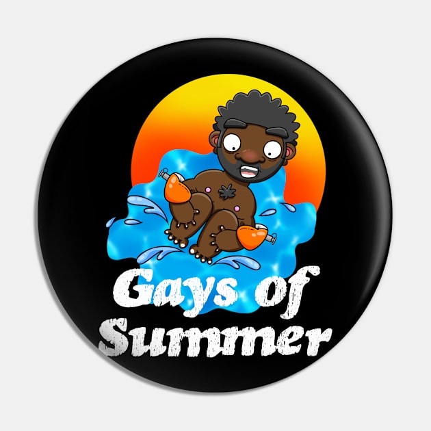 Gays of Summer Splash Pin by LoveBurty