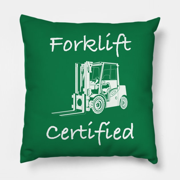 Forklift Pillow by 752 Designs