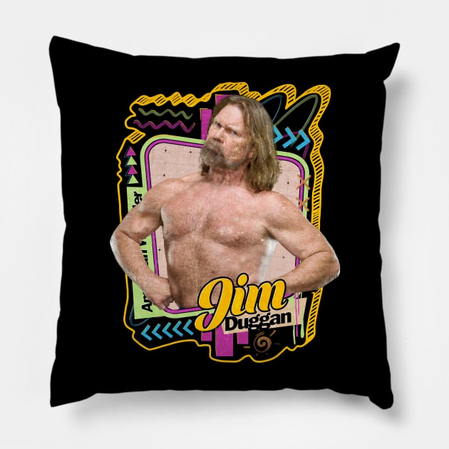 Jim Duggan - Pro Wrestler Pillow by PICK AND DRAG