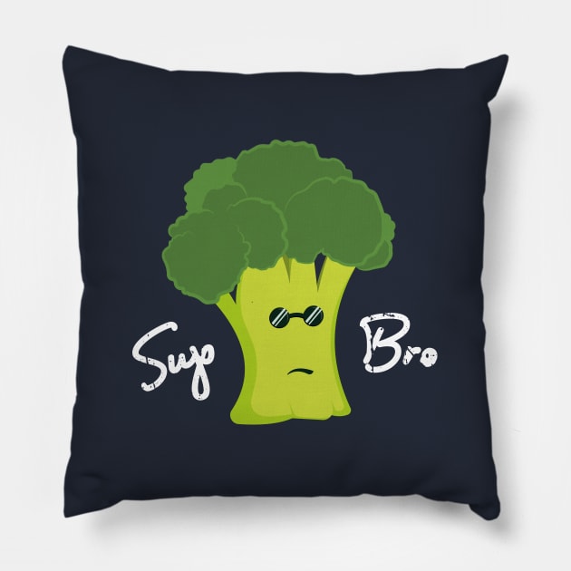 Cool brocolli Pillow by Marzuqi che rose