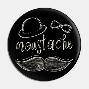 Moustache Pin