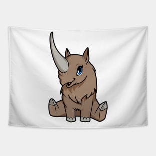 Kawaii Elasmotherium Tapestry