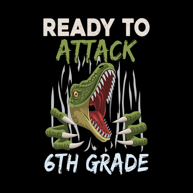 Dinosaur Kids Ready To Attack 6Th Grade Boys Back To School by kateeleone97023